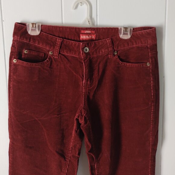 Merona Modern Cut Burgundy Corduroy Pants - Picture 3 of 8